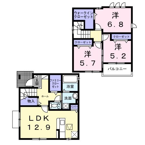 小机町戸建住宅の間取り