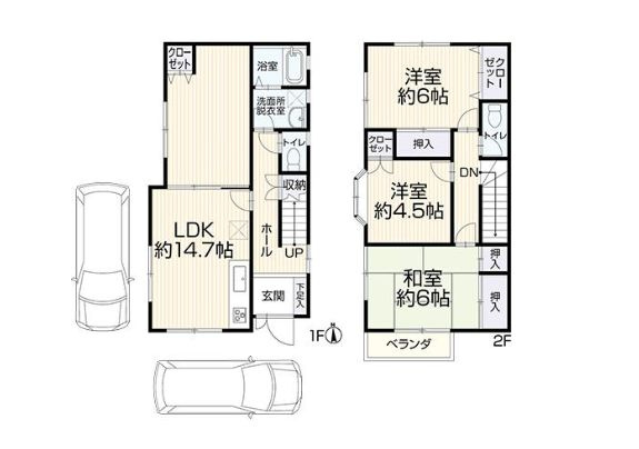 中央区横山台1丁目　中古戸建の間取り|間取図「中央区横山台１丁目　中古戸建」