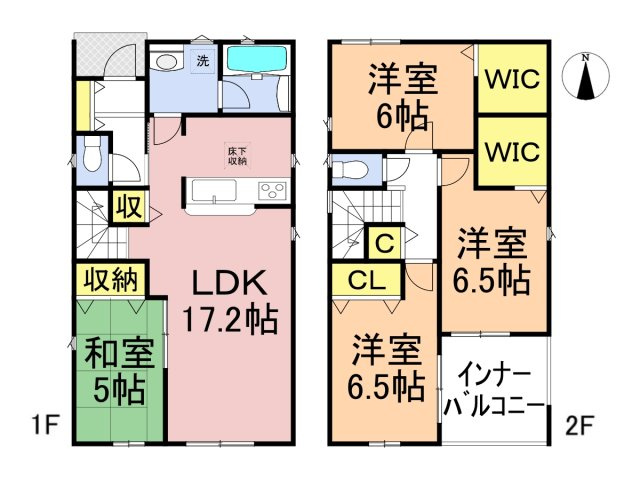 【商談中】クワイエ　大垣市昼飯町第12　全1区画分譲の間取り|■1号棟　■ヤマダ不動産　株式会社リライフ　
■夢のマイホーム購入をフルサポートします！