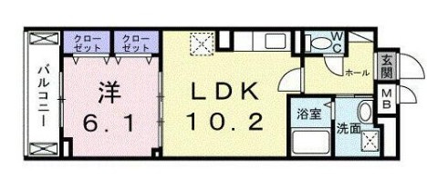 グルックパティオ高円寺の間取り