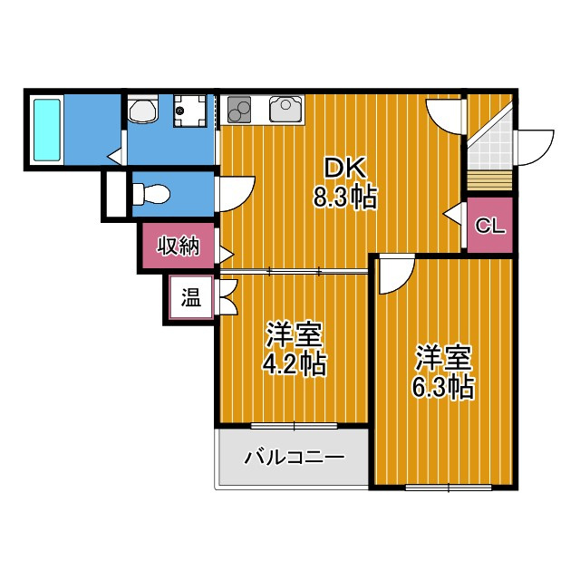 e-house 羽曳野の間取り