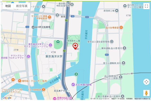 ★仲介手数料無料★ワールドシティタワーズ　プリーズタワー（新規リノベーション済み・海岸ビュー住戸）の地図