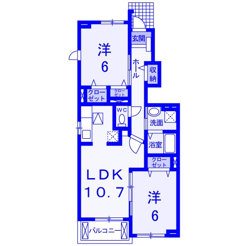 花蓮Bの間取り
