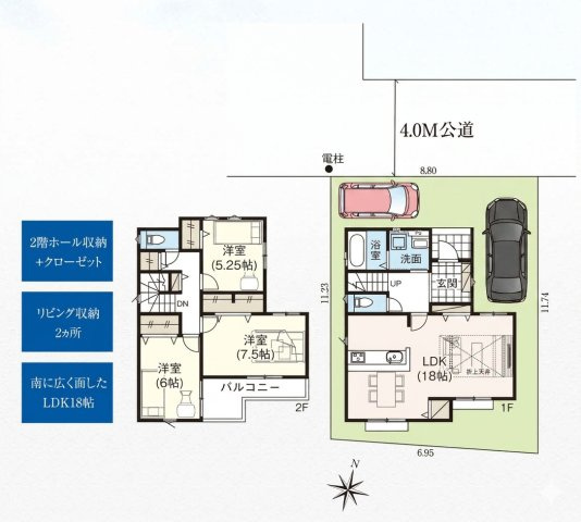 飯能市笠縫・全1棟　新築一戸建　～LDK18帖～
