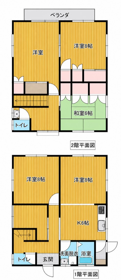 【中古戸建】安中市安中4丁目の間取り|■間取り図