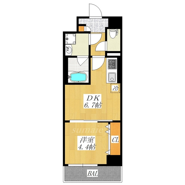 シエル豊島の間取り|南西向きのお部屋です☆