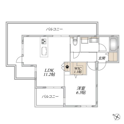 ルミエール西横浜の間取り