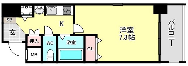 La Douceur難波東の間取り