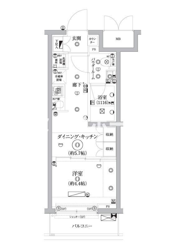 セジョリ鵜の木の間取り
