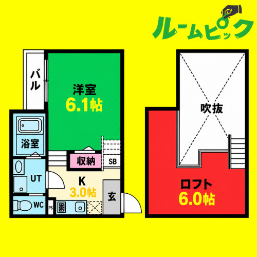 Creo庄内通伍番館　名古屋市賃貸　仲介手数料無料の間取り