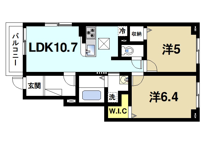レジデンス　マドカの間取り