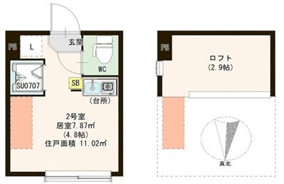 アゼリア東向島の間取り