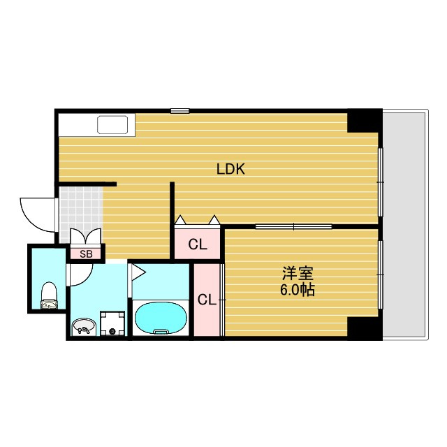 ラフィネ淀川の間取り