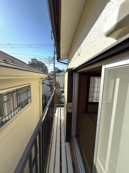 中野区野方４丁目の一戸建てのバルコニー