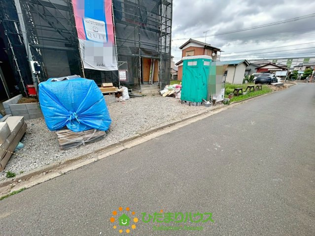 白岡市篠津第7　新築一戸建て　クレイドルガーデンの前面道路含む現地写真|2026/5/3　撮影