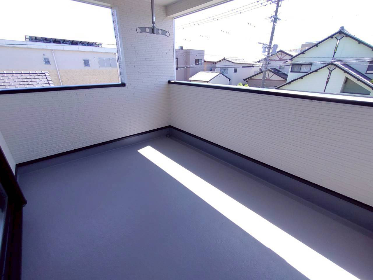 柳川市鍛冶屋町の新築一戸建のバルコニー