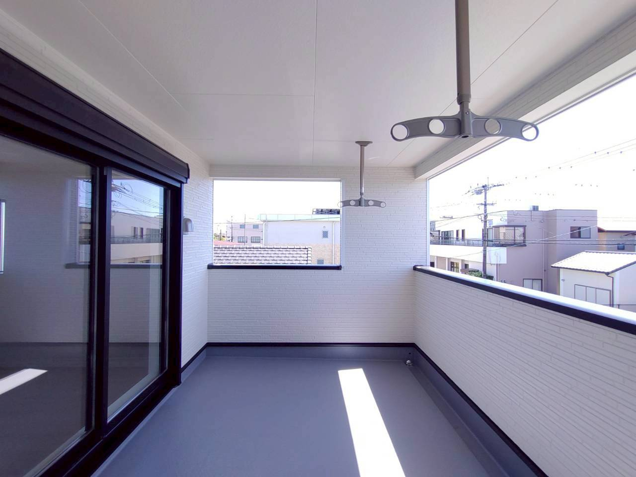 柳川市鍛冶屋町の新築一戸建のバルコニー