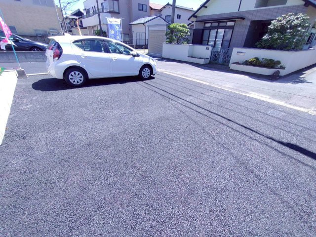 柳川市鍛冶屋町の新築一戸建の駐車場
