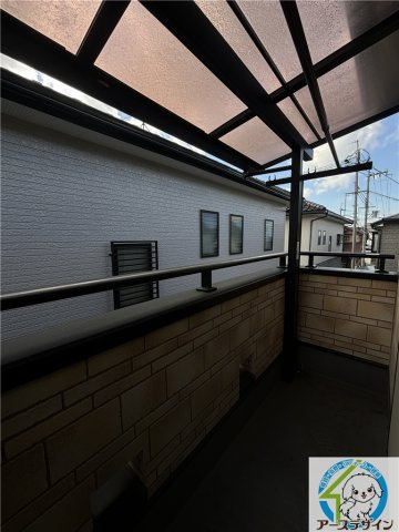 大久保町西島戸建のバルコニー