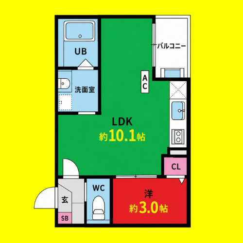 Jack koshiroⅠ　名古屋市賃貸　仲介手数料無料の間取り