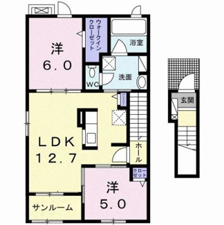 【間取り】 | ベル　アベニーア　Ⅱ