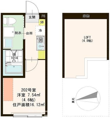 ハーモニーテラス東小岩Ⅲの間取り