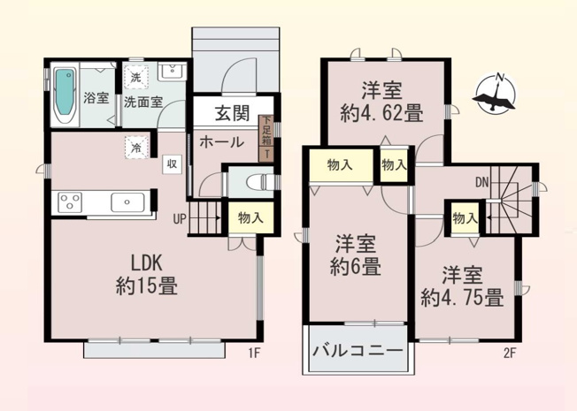 【間取り】 | 福岡市城南区樋井川5丁目　B号棟（全2棟）【仲介手数料無料・0円】 | 平日、土日祝日もお好きな日時にご見学可能です。お気軽にお問合せ下さい。