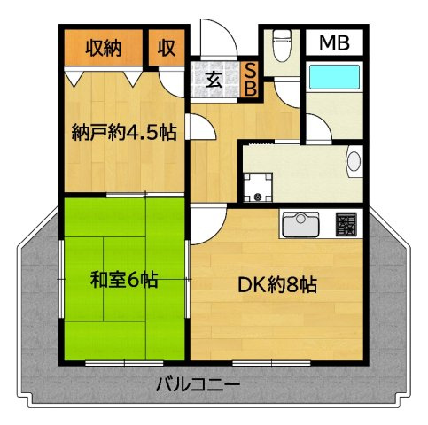 カサヴォストラ喜連３NEWHOPEの間取り