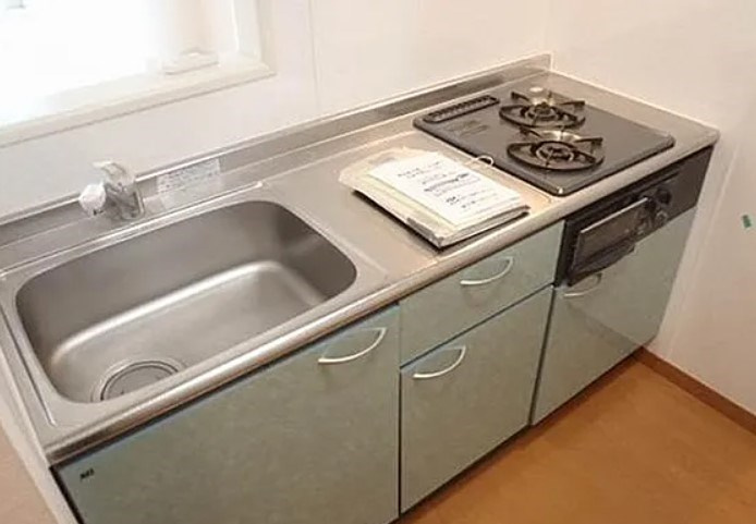 中野区江原町１丁目のアパートのキッチン