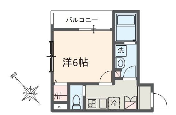 MELDIA西浦和Ⅲの間取り