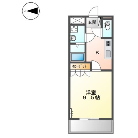 アイランドの間取り