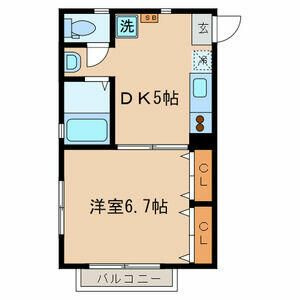 リバーハイツⅡの間取り