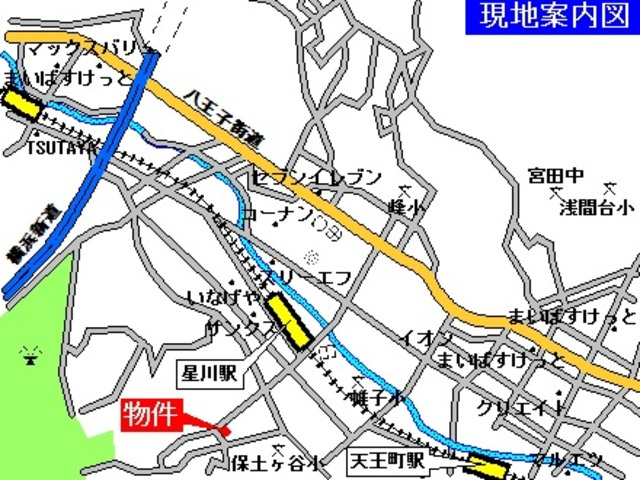 ルミエール　星川の地図|駅徒歩６分