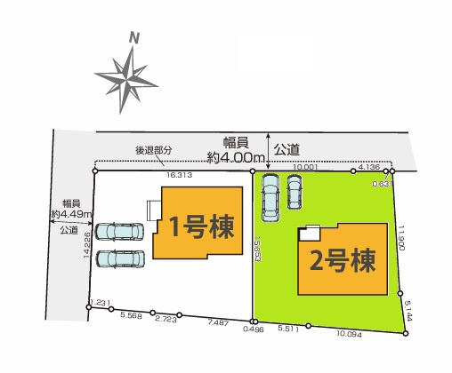 TERRACE　日立市諏訪町　1期 　2の前面道路含む現地写真|並列駐車可能です。気になる他の物件と合わせての現地ご案内も可能です。HPから、またお電話でも、お気軽にお問い合わせください。