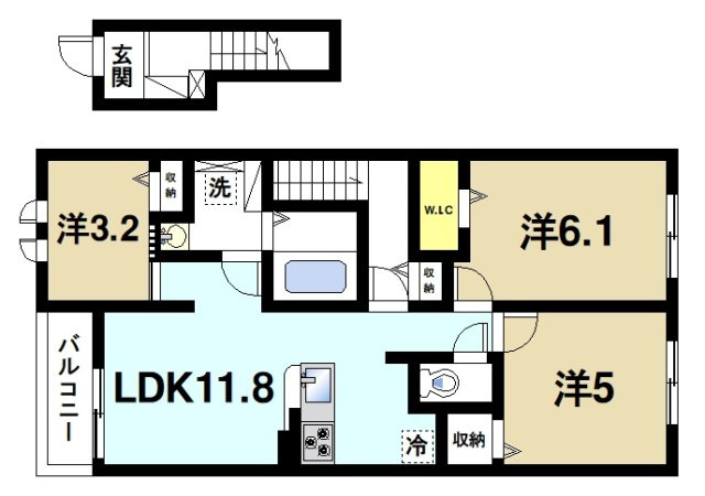 レジデンス　マドカの間取り