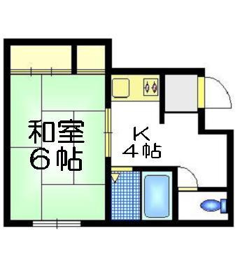 福島ハイツの間取り|★間取り図★