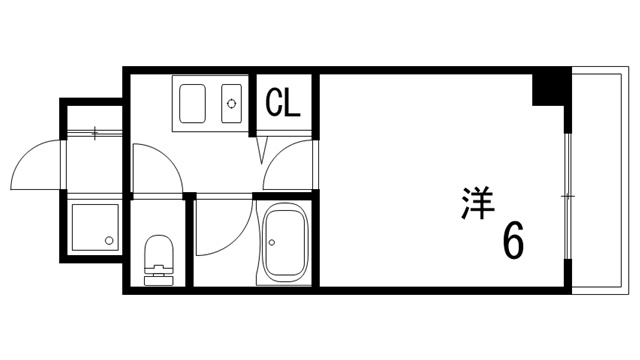 エステムコート芦屋西の間取り