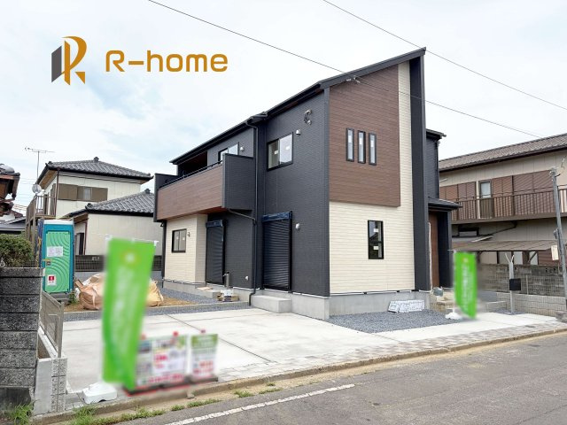 水戸市堀町5期　新築戸建て　1号棟の外観|ご予約を頂ければ、『平日』はもちろん『早朝』や『夜間』もご見学可能です♪お気軽にお申し付けください♪