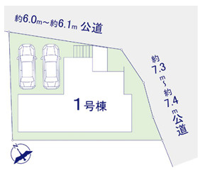 福岡市東区若宮５期　１号棟の区画図