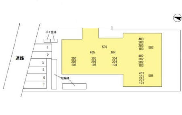エクセレントヒルズの地図|案内図です。