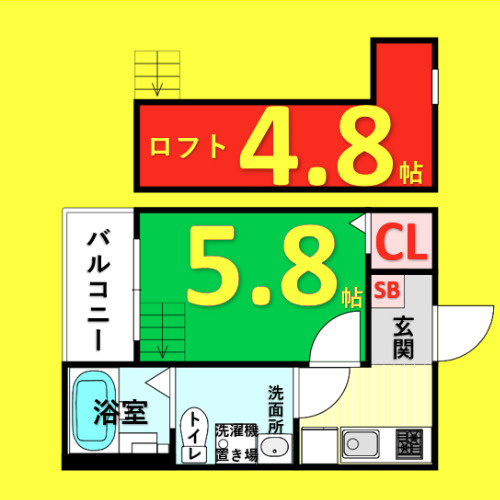 LIANGE　栄生(リアンジェサコウ)　名古屋市賃貸　仲介手数料無料の間取り
