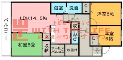 エトワール大善寺Ⅱ【キャンペーン対象物件】の間取り