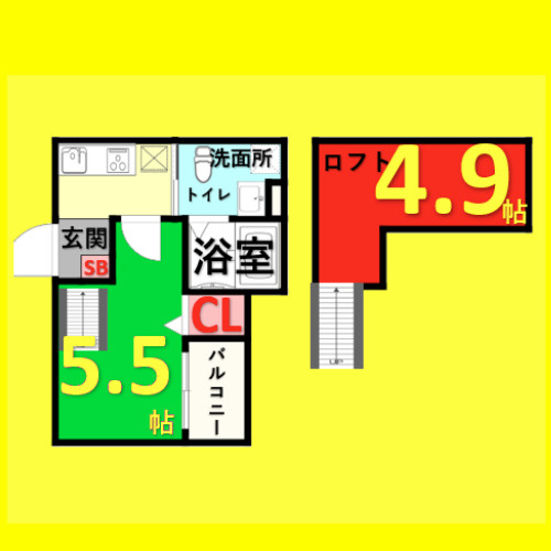 コンフォート　鈍池(コンフォートニブイケ)｜名古屋市賃貸　仲介手数料無料の間取り