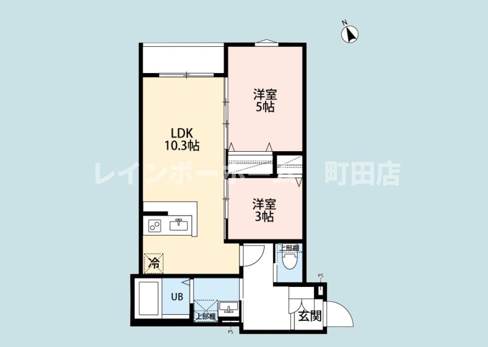 Relier相模原※初期費用分割あと払いサービス利用可能物件の間取り