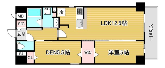 DAWN RESIDENCEsangenyahigashiの間取り