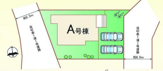 新築戸建　石原町の区画図
