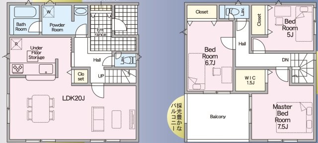 【間取り】 | 補助金対象！仲介手数料無料！華浦小学校に通える新築戸建　防府市新田　第８－１号棟　クレイドルガーデン　アーネストワン | お客様のご意見を凝縮した使いやすい間取り