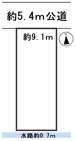 ６６７３４　岐阜市花月町2丁目土地の区画図