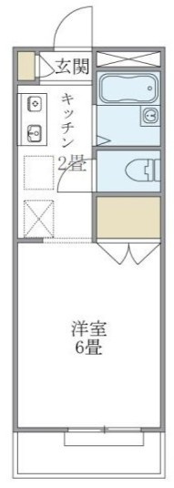 サニーハイツの間取り|間取りです。