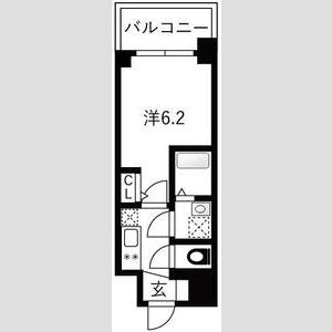 エスリードレジデンス　ザ・グラン大阪福島クラス　仲介手数料無料の間取り